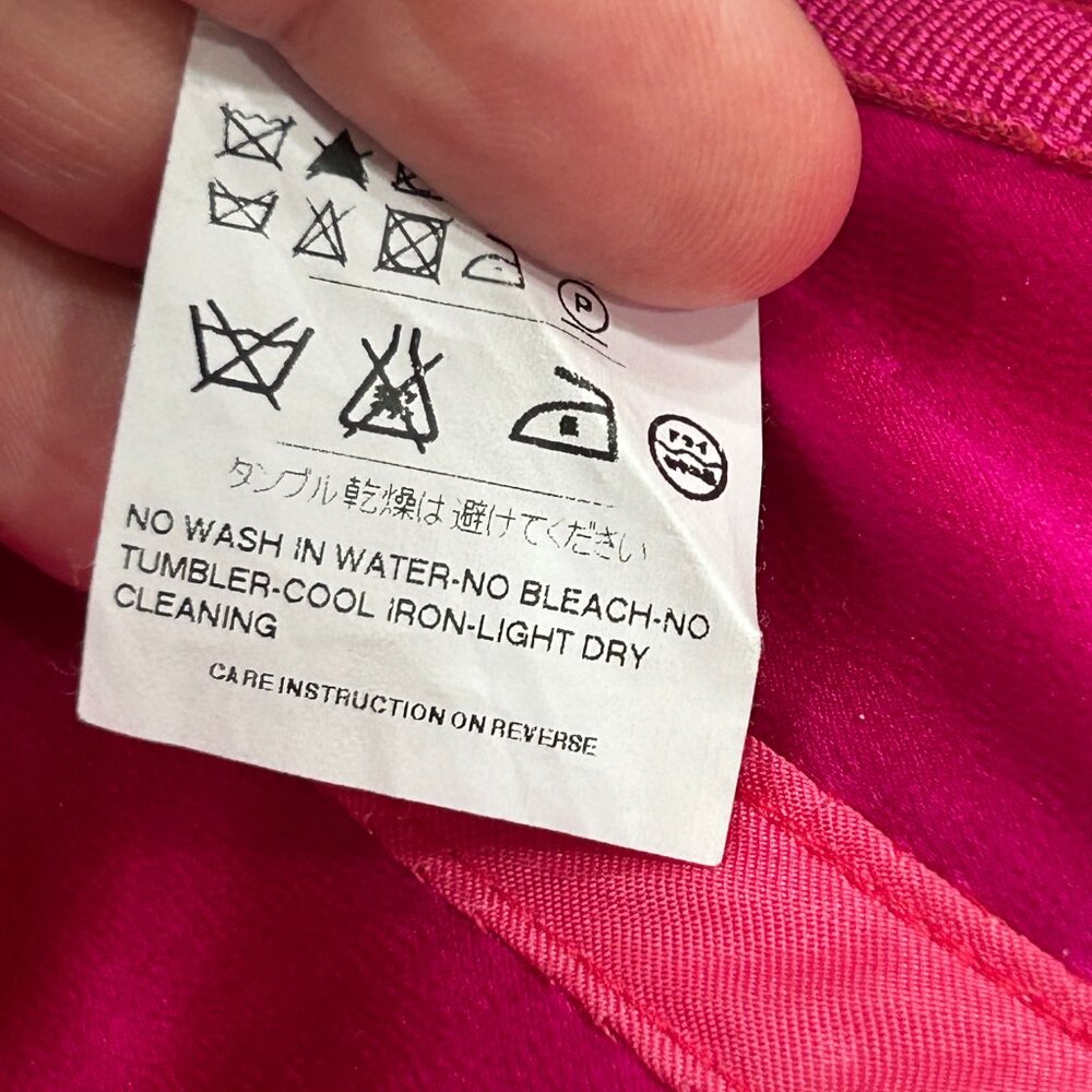 Dolce & Gabbana Black Magenta Lace‎ Ruched Sweetheart Neck Cocktail Dress Size 8 - Picture 12 of 14